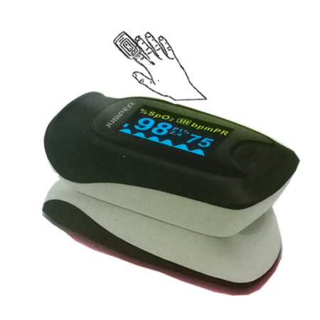 เครื่องวัดปริมาณออกซิเจนในเลือดและอัตราการเต้นของชีพจร JPD-500D